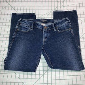 Silver Jeans Santorini Size 29 Waist 29 Inseam 25 Front Rise 7 Cropped Blue